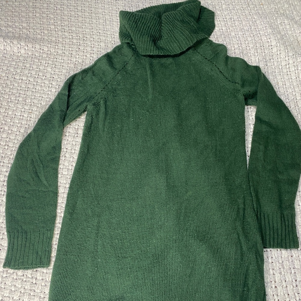 3for50$ JESSICA KIDS GREEN TURTLE NECK SWEATER DRESS